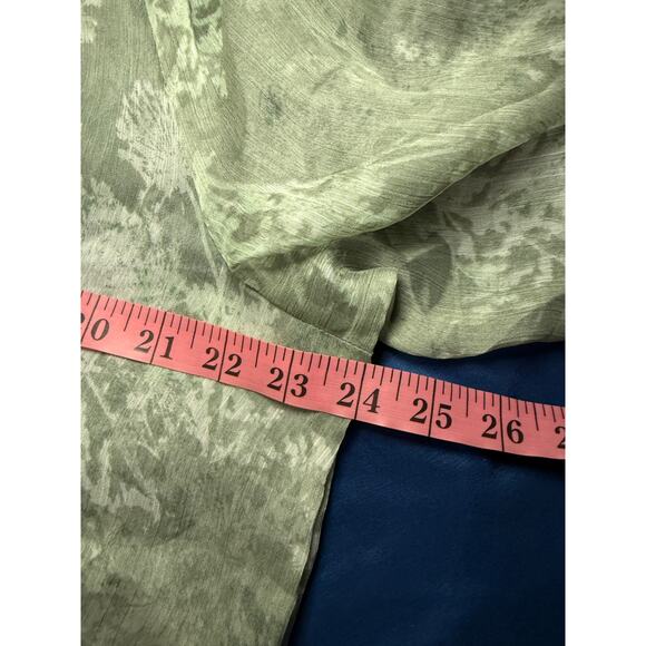 Sonoma sheer floral blouse‎ womens XL fairycore coquette ethereal office career - Picture 8 of 9